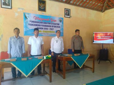 Pembahasan Rencana Pembangunan Jangka Menengah Desa (RPJMDes) untuk periode 2020 hingga 2027